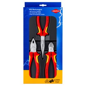   KNIPEX 1000V-os fogó készlet 3db-os (kombinált, oldalcsípő, rádiós)