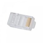 RJ-45 csatlakozó, UTP CAT5e fali kábelhez (100db/csom)