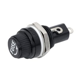   Biztosíték foglalat, beépíthető, 10A / 250V, 5x20mm-es üvegbiztikhez