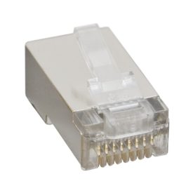 RJ-45 csatlakozó, FTP CAT5e fali kábelhez (100db/csom)