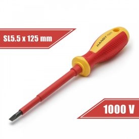 Csavarhúzó 1 x 5,5 x 125 mm, 1000V-ig szigetelt