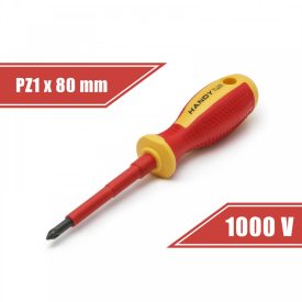 Csavarhúzó PZ1 x 80 mm, 1000V-ig szigetelt