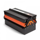 Fém szerszámosláda - szétnyitható - 430 x 210 x 200 mm 