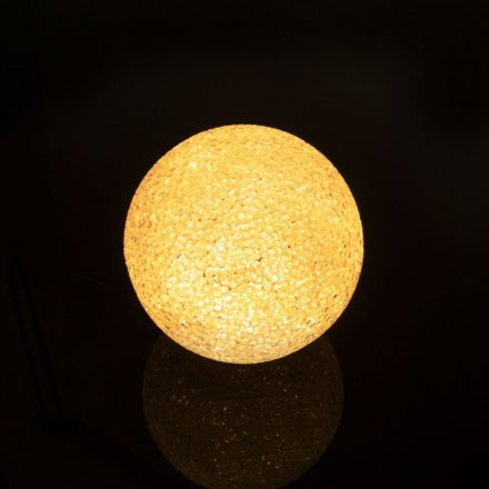 LED kristály hógolyó - 8 cm - Színes