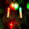 Karácsonyi LED gyertyafüzér - Multicolor - 10 LED - 2 x AA