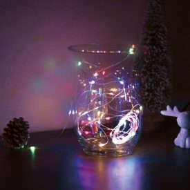   Karácsonyi LED fényfüzér - 5 m - 50 LED - multicolor - 3 x AA