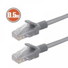 Patch kábel, szerelt RJ45 - RJ45 - szürke -  0,5m-től 20m-ig